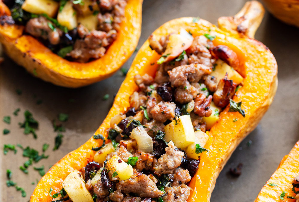 Sausage Stuffed Butternut Squash Integrative Family Medicine of Asheville